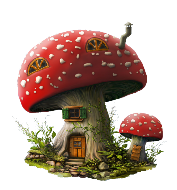 House Drawing Mushroom PNG File HD Clipart