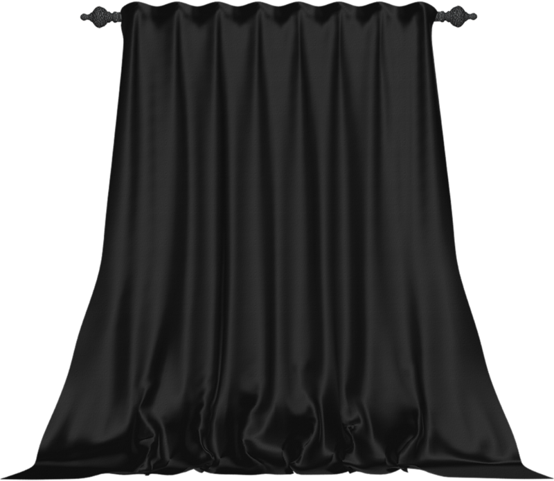 Curtain White Black Curtains Dress PNG Image High Quality Clipart