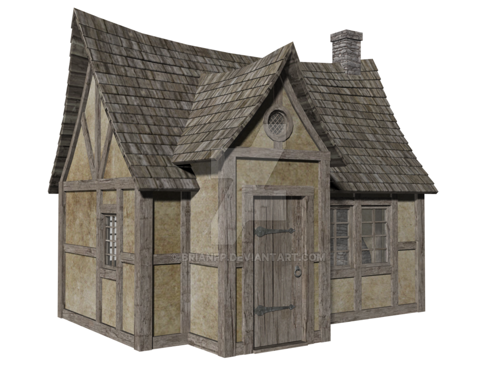 House Ages Roof Hut Middle Facade Clipart