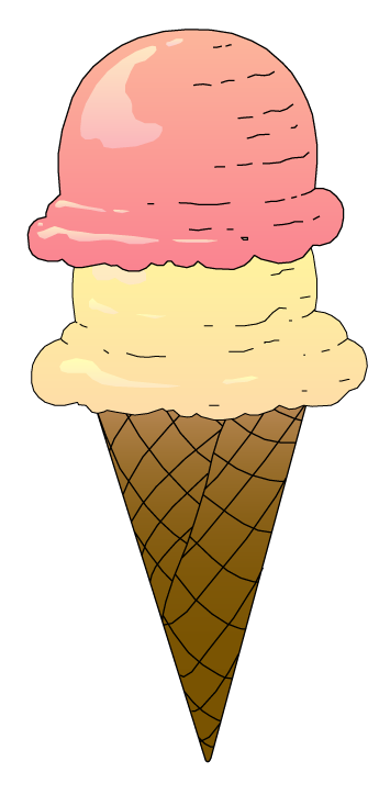 Ice Cream Cone Vanilla Ice Cream Cake Clipart