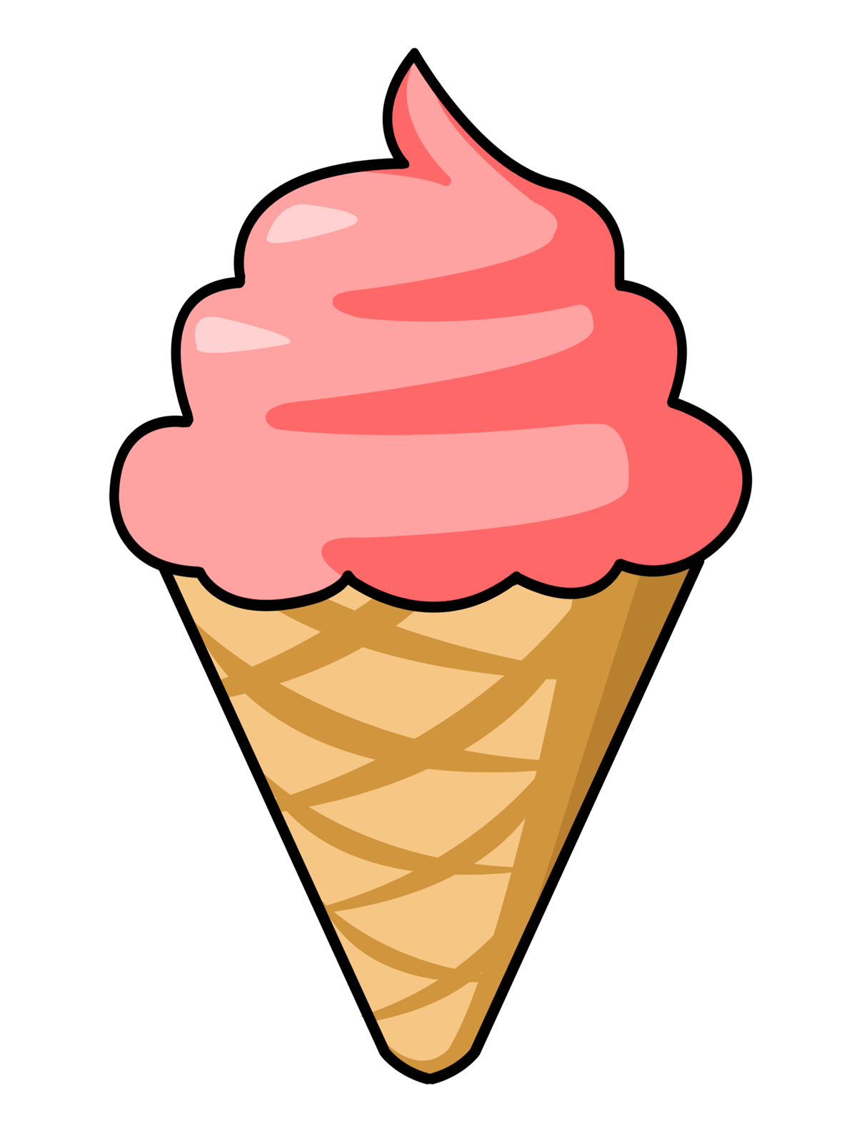 Ice Cream Cone Summer Ice Image Clipart