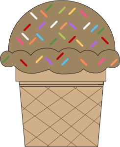 Chocolate Ice Cream Cone Image Clipart Clipart