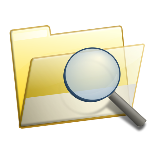 Folder Search Icon Clipart