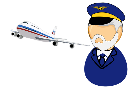 Airline Captain Icon Clipart