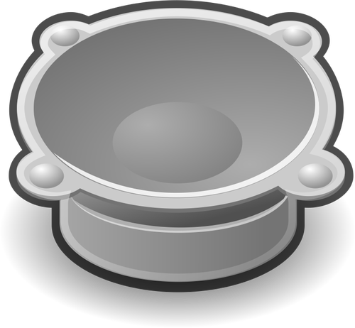 Of Audio Loudspeaker Icon With Shadow Clipart