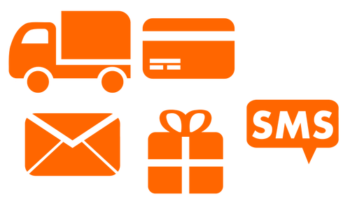 Selection Of Delivery Icons Clipart