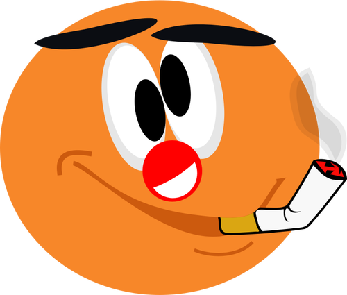 Of Orange Smiley Emoticon Clipart