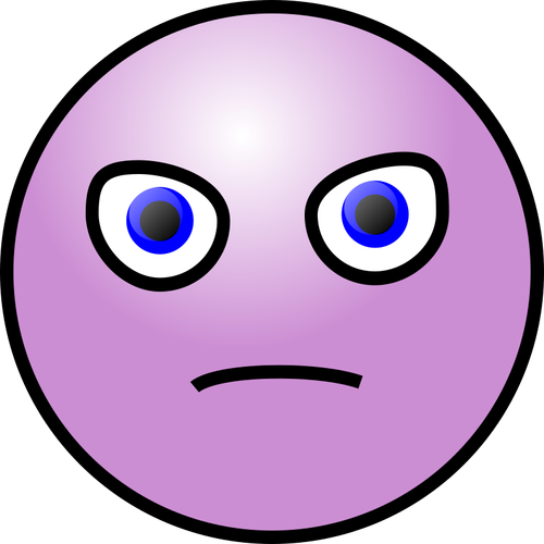 Purple Devilish Emoticon Clipart