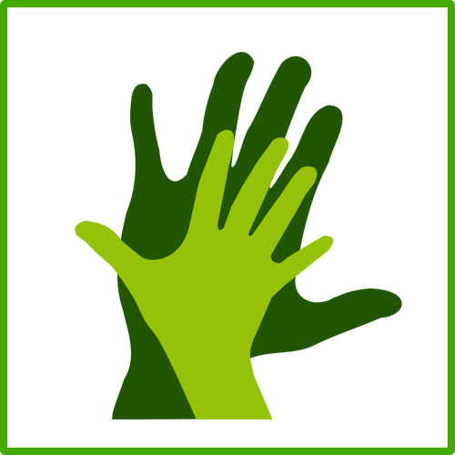 Eco Hand Icon Clipart