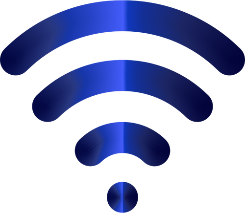 Blue Wireless Signal Icon Clipart