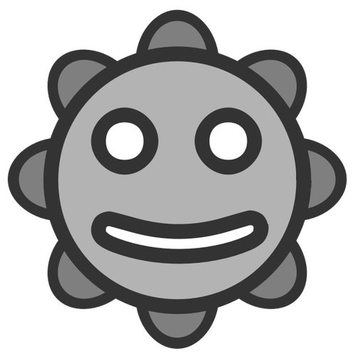 Emoticon Grey Icon Clipart
