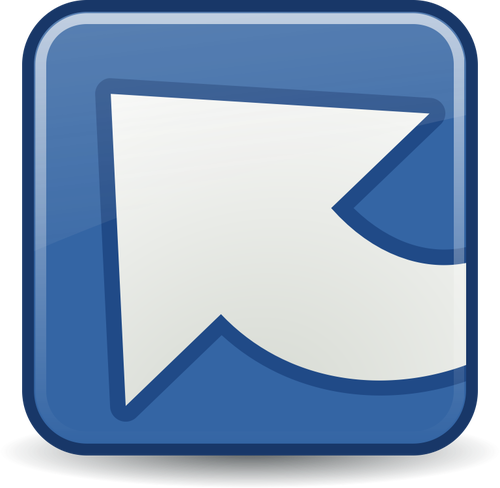 Blue And White Illustration Of Upload Icon Clipart