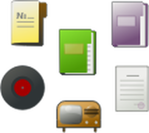 Of Set Of Different Icons Clipart