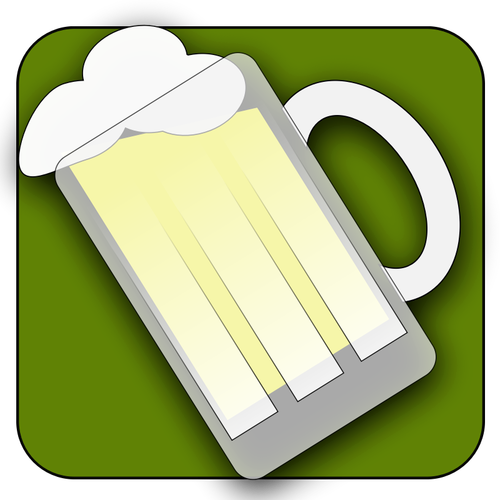 Of Tilted Beer Mug Icon Clipart