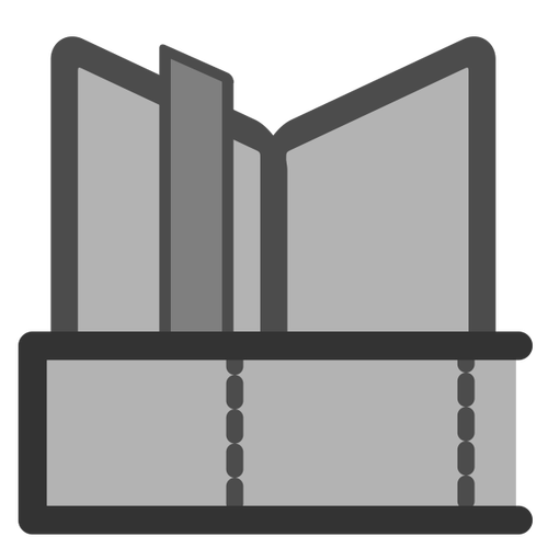 Bookmark Icon Grey Color Clipart
