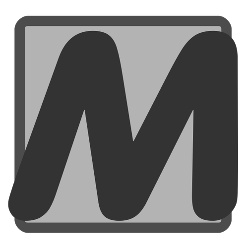M Icon Clipart