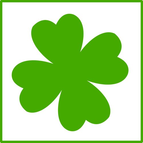 Eco Clover Flower Icon Clipart