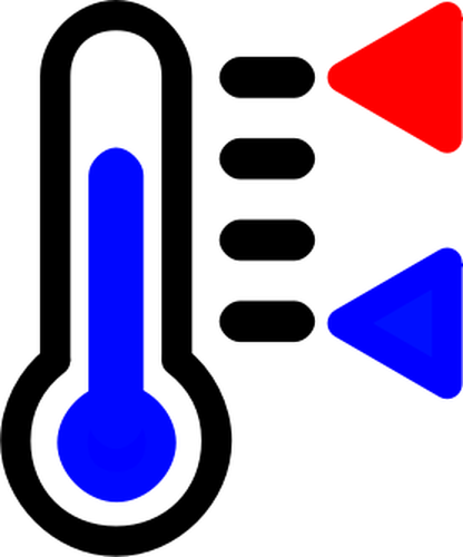 Color Thermometer Icon Clipart