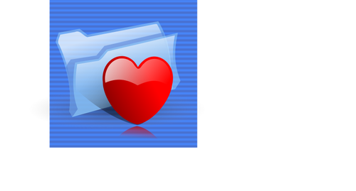 Of Blue Favorites Folder Icon Clipart
