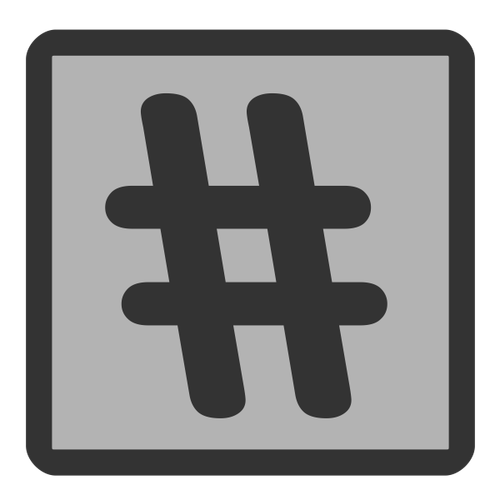 Hashtag Icon Symbol Clipart