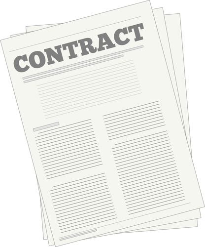 Of Legal Contract Icon Clipart