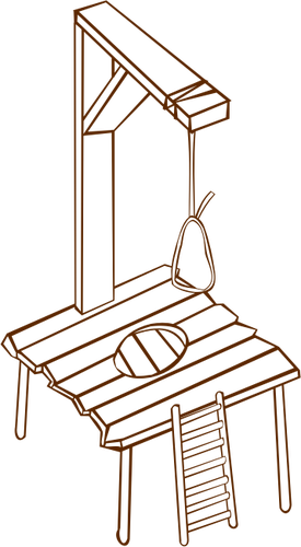 Of Role Play Game Map Icon For Gallows Clipart
