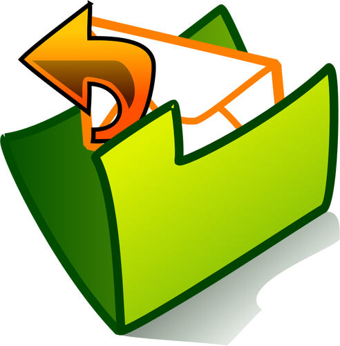 Of Sending Mail Folder Icon Clipart