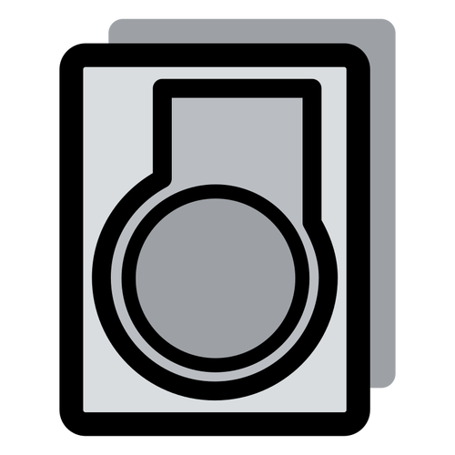 Monochrome Of A Web Icon Clipart