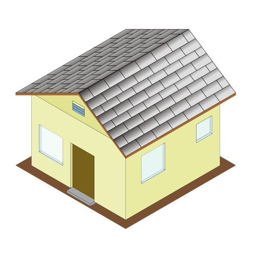 Isometric House Icon Clipart