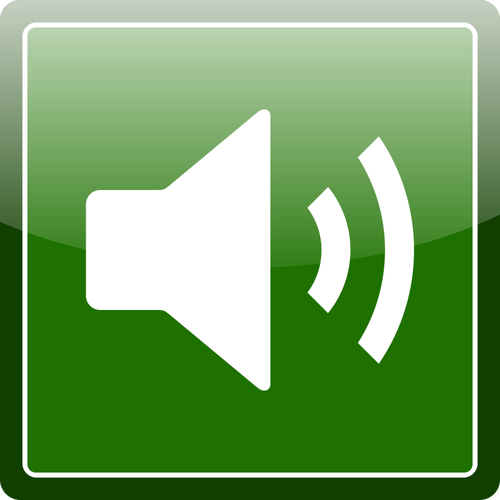 Green Audio Icon Clipart