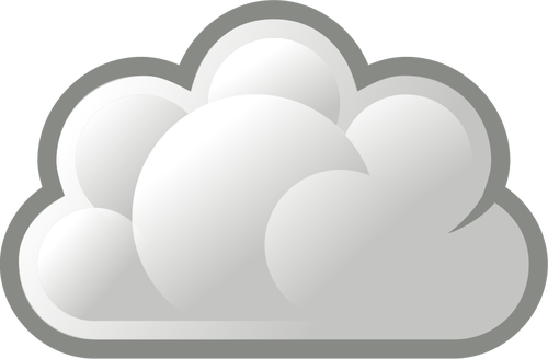 Grey Cloud Icon Clipart