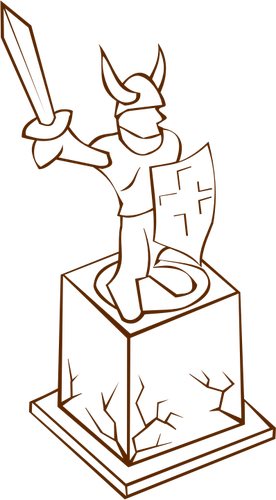 Of Role Play Game Map Icon For A Statue Clipart