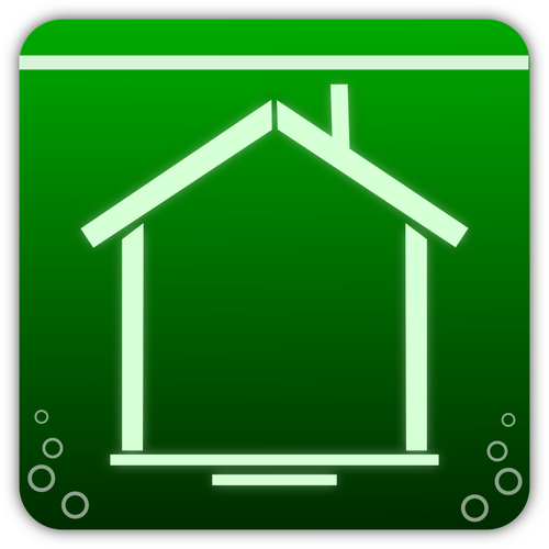 Green Home Icon Clipart