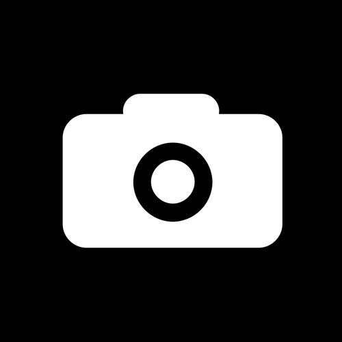 Square Black And White Camera Icon Clipart