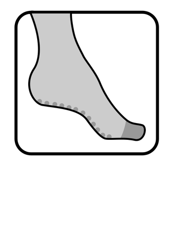 Pantyhose Foot Icon Clipart