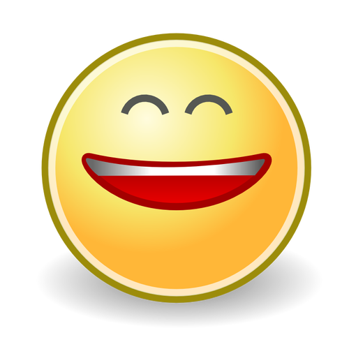 Laughing Smiley Face Icon Clipart