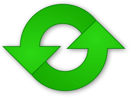 Of Green Refresh Icon Clipart