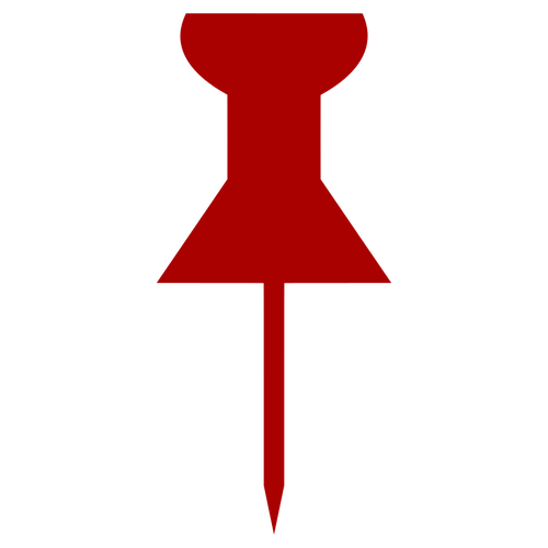 Red Pin Icon Clipart