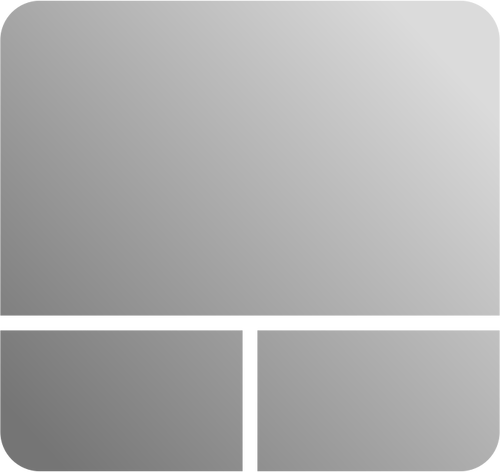 Grayscale Touchpad Icon Clipart