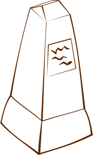 Of Role Play Game Map Icon For An Obelisk Clipart