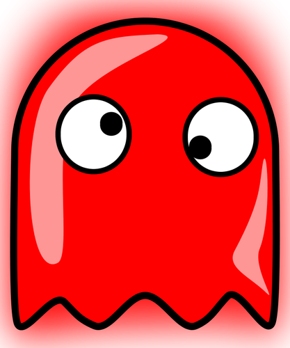 Red Ghost Icon Clipart