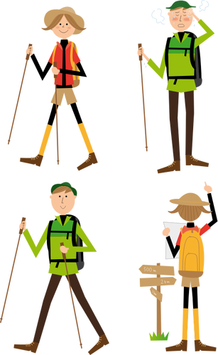 Walkers Icons Clipart