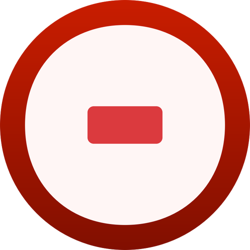 Red Minus Icon Clipart