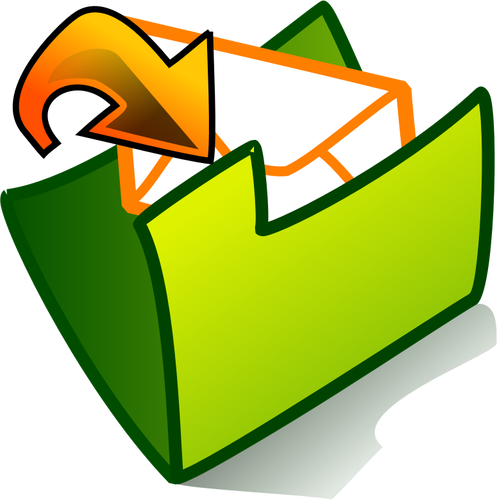 Of Incoming E-Mail Folder Icon Clipart