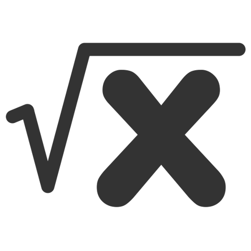 Math Square Root Icon Clipart
