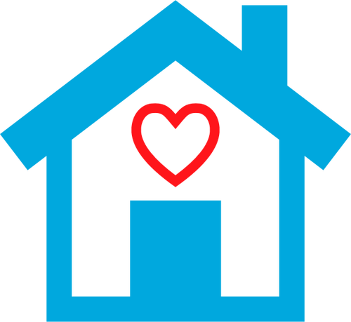 Of Home Built With Love Icon Clipart