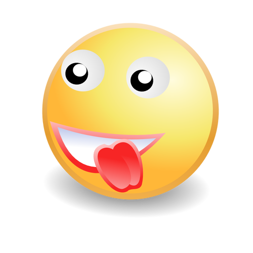 Tongue Out Smiley Face Icon Clipart