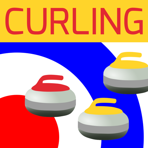 Curling Sports Icon Clipart