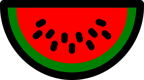 Watermelon Fruit Icon Clipart