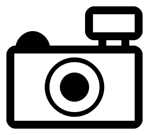 Simple Photo Camera Outline Icon Clipart
